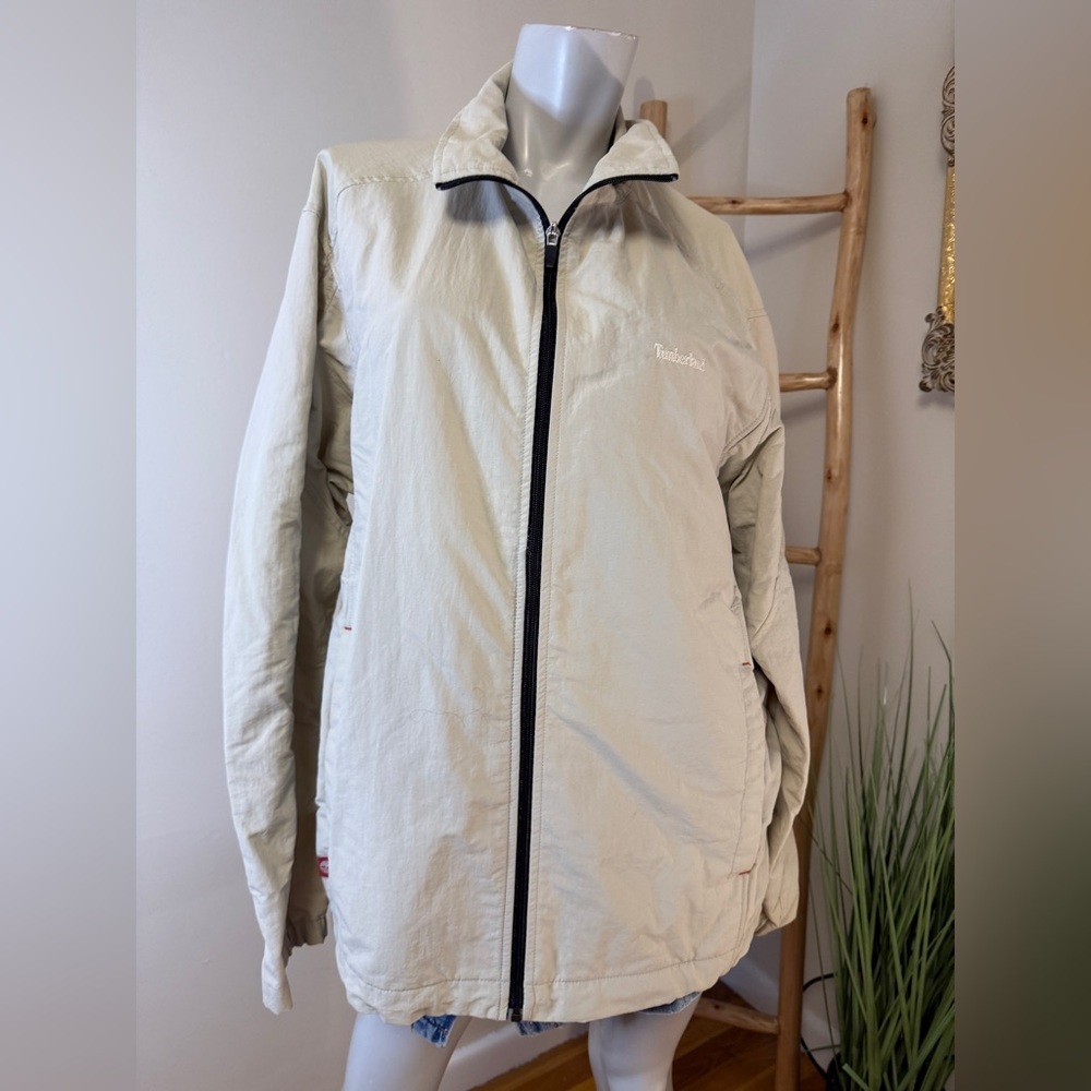Timberland Weathergear Vintage Y2K Spring 2004 Style 16277 XL Tan Windbreaker